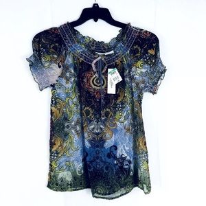 Forbidden Los Angeles Ladies Pullover Blouse Top